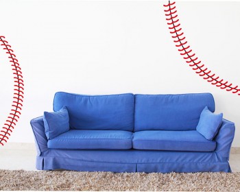 Rugby Lines Vinyl Wall Decals Nursery Sticker